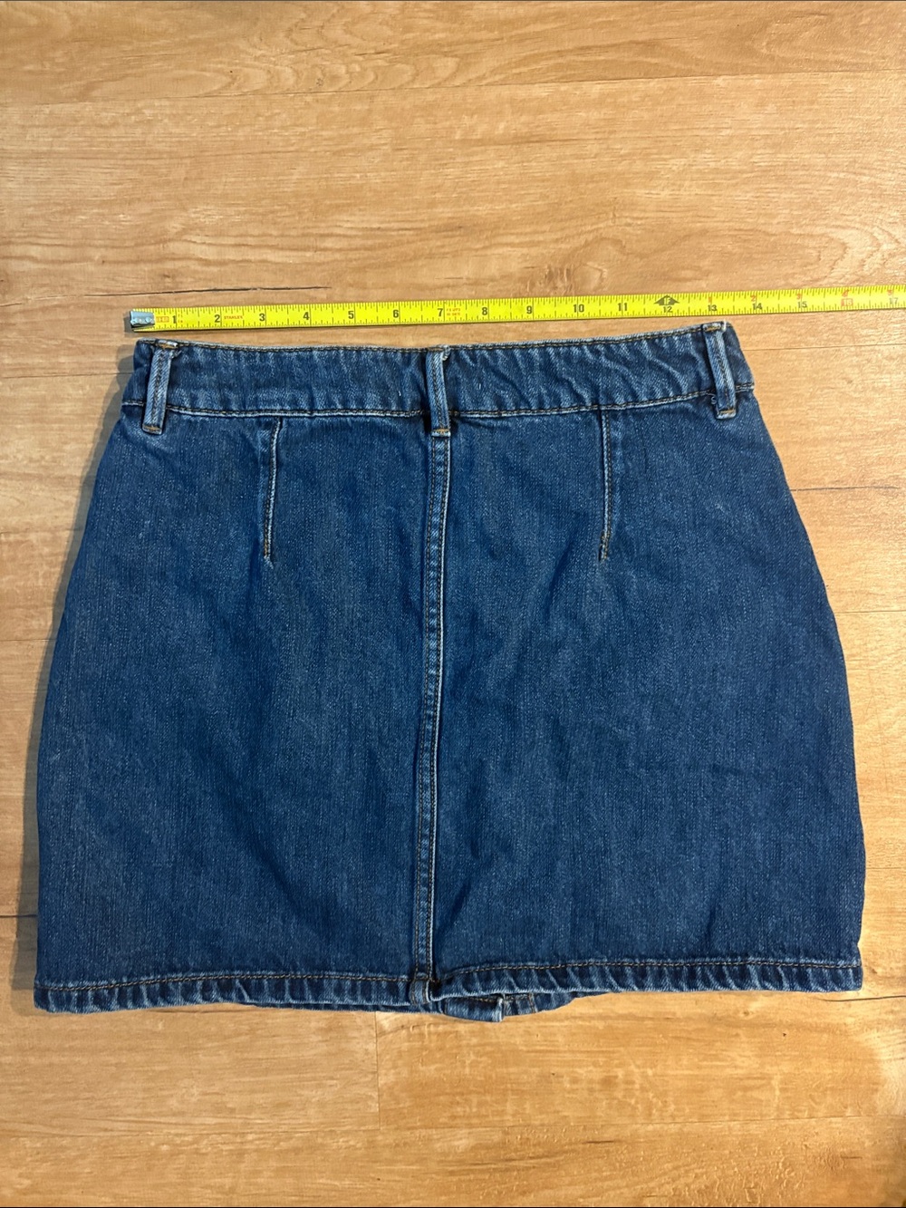 Garage Button-Front Denim Mini Skirt - Picture 3 of 3